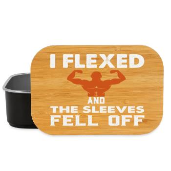 Armure musclée par Flexing Humor - Boîte à goûter - noir - Devant