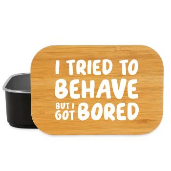 I tried to behave - Lunch Box - Schwarz - Vorne