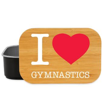 I LOVE GYMNASTICS - Lunch Box - Schwarz - Vorne