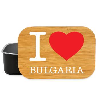J’AIME LA BULGARIE Bulgarie - Boîte à goûter - noir - Devant