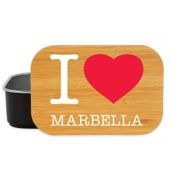 I LOVE MARBELLA - Lunch Box - black - Front