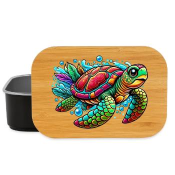 Turtle - Lunch Box - black - Front