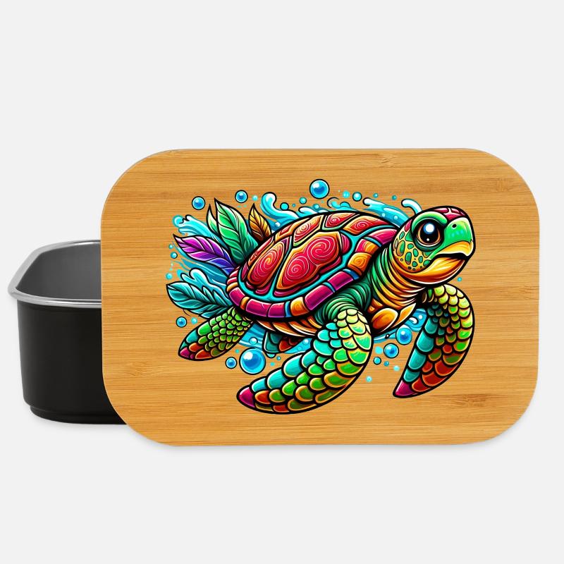 Schildkröte - Lunch Box - Schwarz