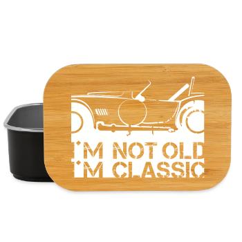 Classic Car Funny Sayings Icon Illustration - Lunch Box - black - Front