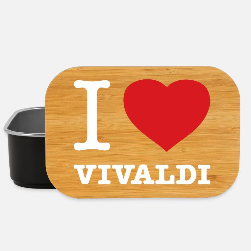 I LOVE VIVALDI - Lunch Box - Schwarz