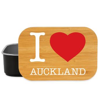 I LOVE AUCKLAND New Zealand Neuseeland - Lunch Box - black - Front