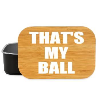 that's my ball - Lunch Box - Schwarz - Vorne