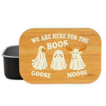 Halloween Ghosts - Goose Moose Boos - Lunch Box - black - Front