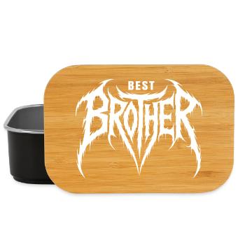 Bester Bruder, ideale Geschenkidee Geburtstag - Lunch Box - Schwarz - Vorne