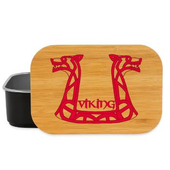 Roter Wikinger-Drache - Lunch Box - Schwarz - Vorne