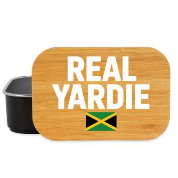 Real Yardie Jamaican Flag Tee - Lunch Box - Schwarz - Vorne