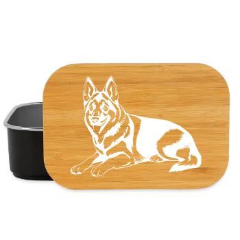 Chien de berger - Boîte à goûter - noir - Devant