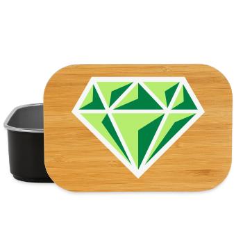 Diamant (Edelstein Brillant Symbol / NEG Gre 3C) - Lunch Box - Schwarz - Vorne