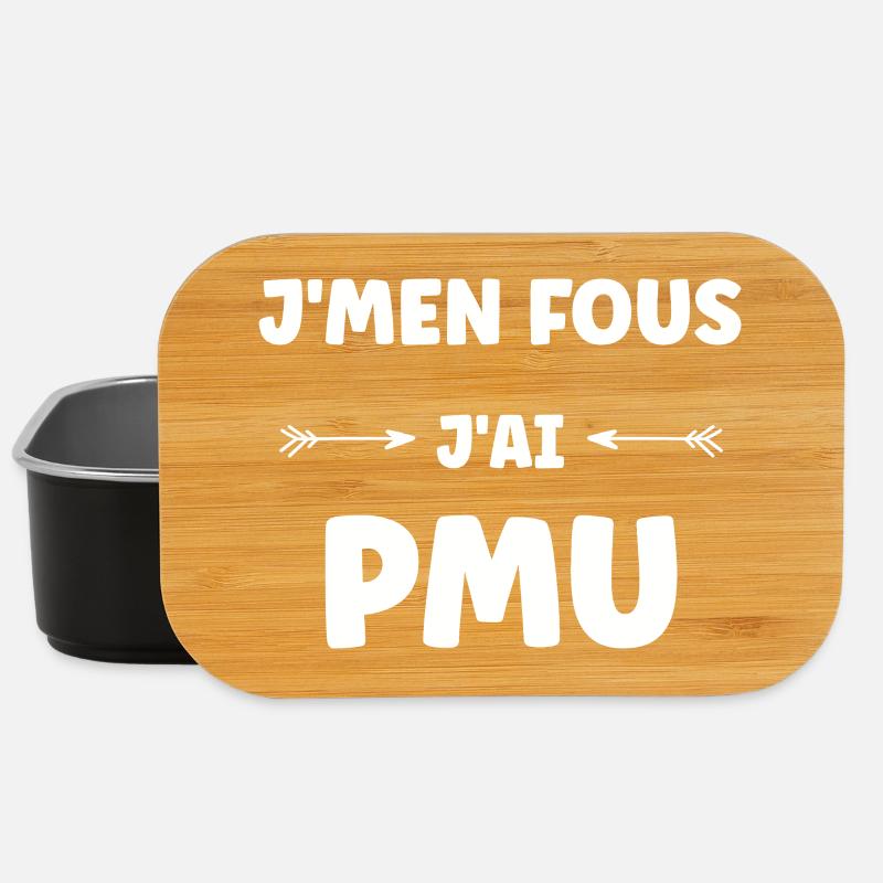 Humour PMU - Boîte à goûter - noir