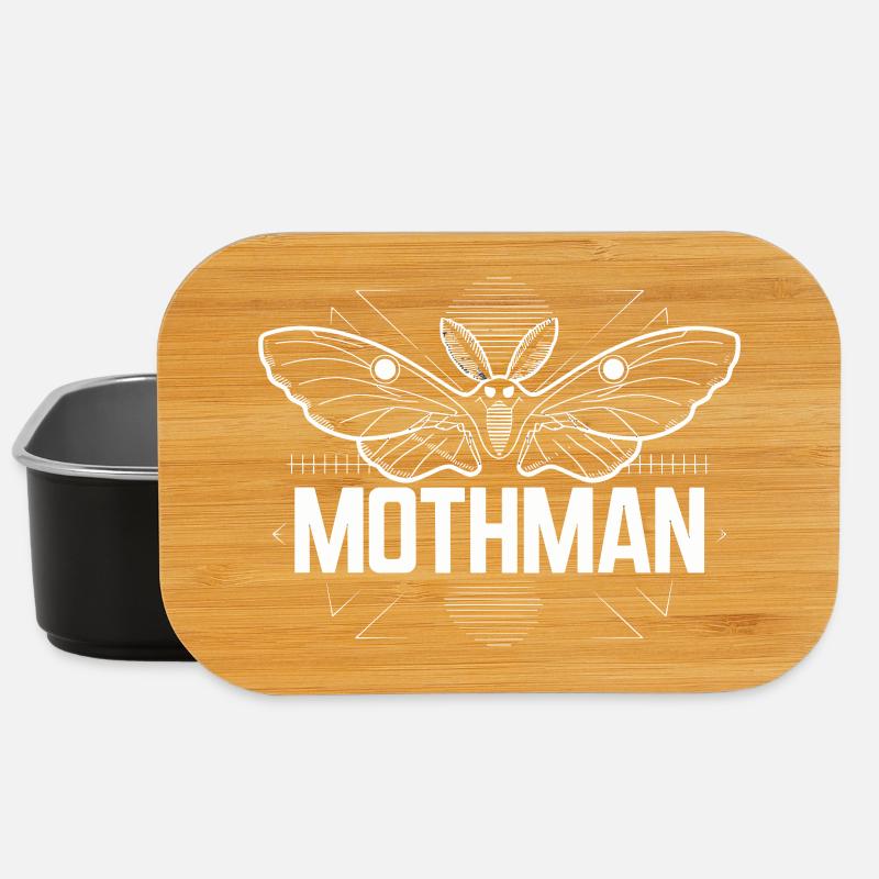  Mothman Kryptid Motte Urban Legend Paranormales - Lunch Box - Schwarz
