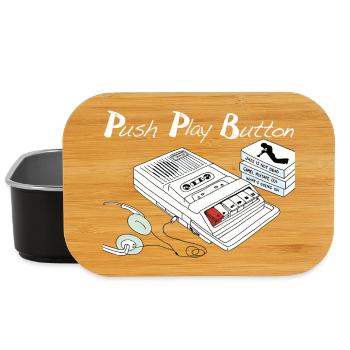 Vintage Music Theme - Lunch Box - black - Front