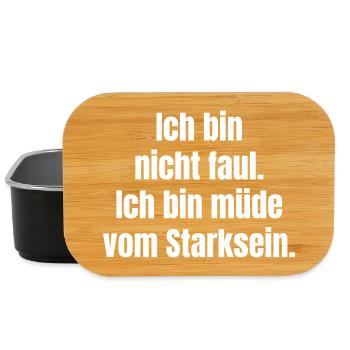 Ich bin müde vom Sternsein - Lunch Box - Schwarz - Vorne