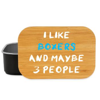 Boxer Hund - Lunch Box - Schwarz - Vorne