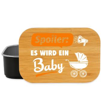 Spoiler : Ça va être un bébé - Boîte à goûter - noir - Devant