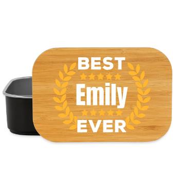 Best Emily Ever Legend Name Gift - Lunch Box - black - Front