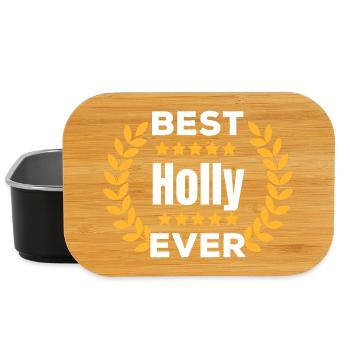 Meilleur cadeau de nom de légende de Houx de tous les temps - Boîte à goûter - noir - Devant