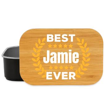 Bester Jamie aller Zeiten Legende Name Geschenk - Lunch Box - Schwarz - Vorne
