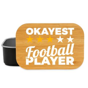 Okayest Football Player - Lunch Box - black - Front