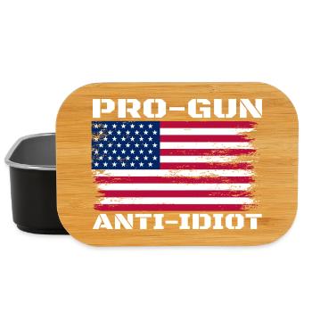 Pro-guns, anti-idiot - Lunch Box - black - Front