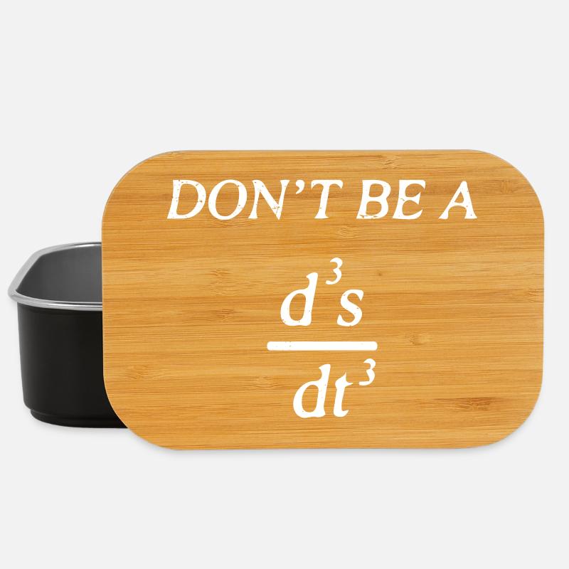 Don't be a jerk - Lunch Box - Schwarz