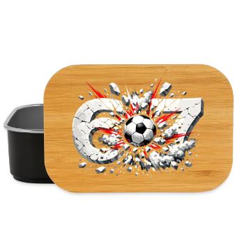 67 Football Six Seven Memes Funny Gift - Lunch Box - black - Front