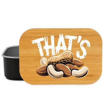 C’EST un drôle de dire de noix avec des amandes à la cacahuète - Boîte à goûter - noir - Devant