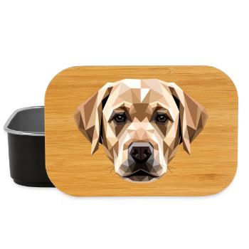 Labrador Retriever Hund Liebe Junge Süße Labradore - Lunch Box - Schwarz - Vorne