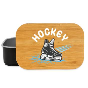 Hockey Skate– Eishockey Fan - Lunch Box - black - Front