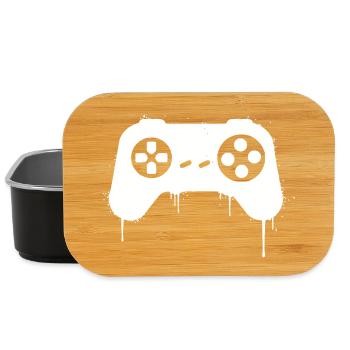 Gamepad Graffiti Tropfen - Lunch Box - Schwarz - Vorne