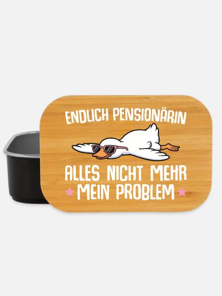 Pensionärin Gans mit Sonnenbrille - Pension - Lunch Box - Schwarz