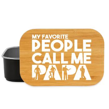 Mes personnes préférées m’appellent Papa Mécanicien - Boîte à goûter - noir - Devant