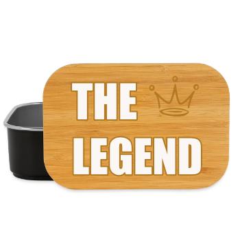 THE LEGEND – Bold Iconic Statement Design - Lunch Box - Schwarz - Vorne