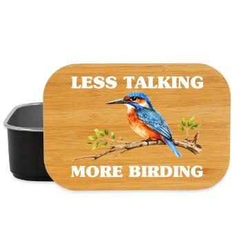 Bird Watching Birding Bird Watcher Bird Nerd - Lunch Box - black - Front