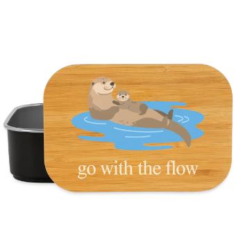 Nimm das Flow Otter Duo - Lunch Box - Schwarz - Vorne