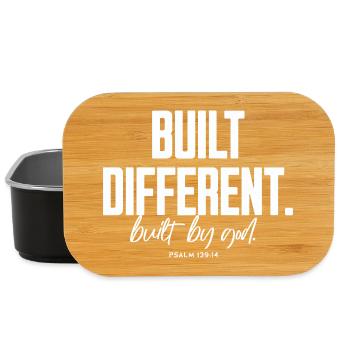 Built Different Built By God Psalm 139:14 - Lunch Box - Schwarz - Vorne