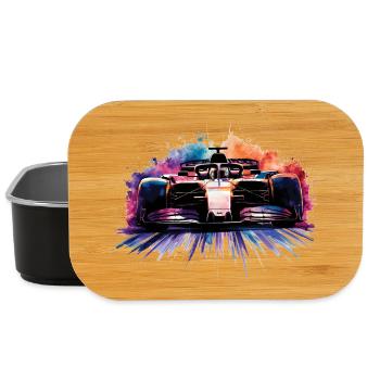F1 Formula  One Racing Car Painting Print - Boîte à goûter - noir - Devant