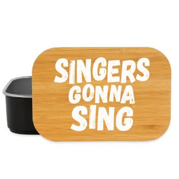 Singers going to sing - Lunch Box - black - Front