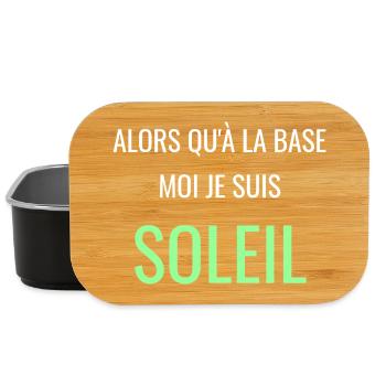 Alors Qu'à la Base Je Suis Soleil - Boîte à goûter - noir - Devant