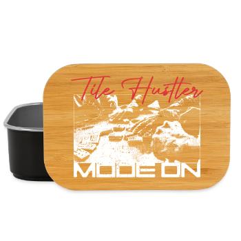 Domino Tile Hustler Mode On - Lunch Box - black - Front