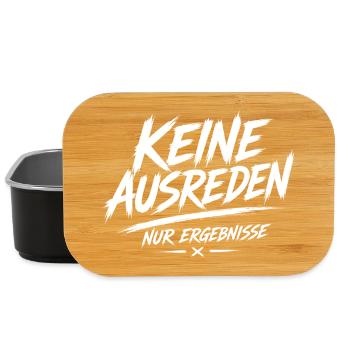 Keine Ausreden Nur Ergebnisse - Lunch Box - Schwarz - Vorne