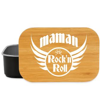 Mom Rock and Roll Totenkopfflügel - Lunch Box - Schwarz - Vorne