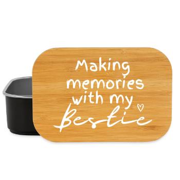 Bestie Memories Handgeschriebene Schrift - Lunch Box - Schwarz - Vorne
