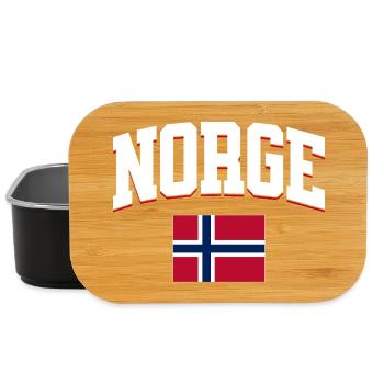 Norway Football Lover Retro Sports Design - Lunch Box - black - Front