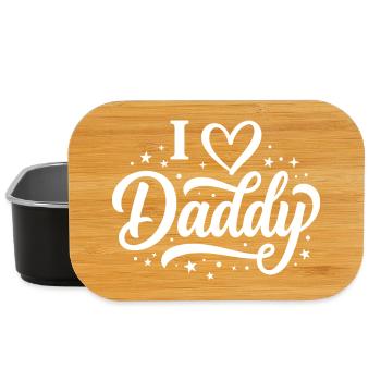 I Love Daddy Script Tee - Lunch Box - black - Front