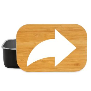 Pfeil, share - Lunch Box - Schwarz - Vorne